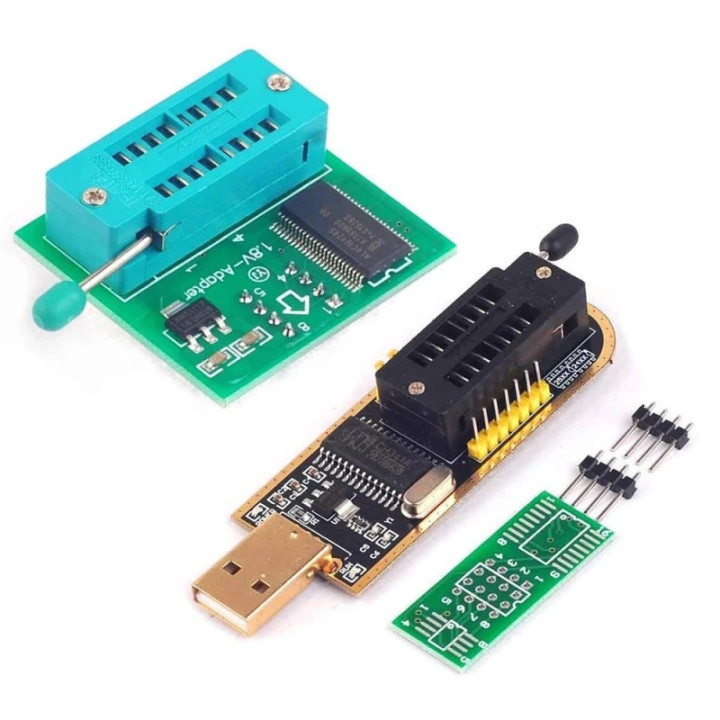 Programador USB CH341 con Base1.8v SPI Flash Sop8 Dip8 W25