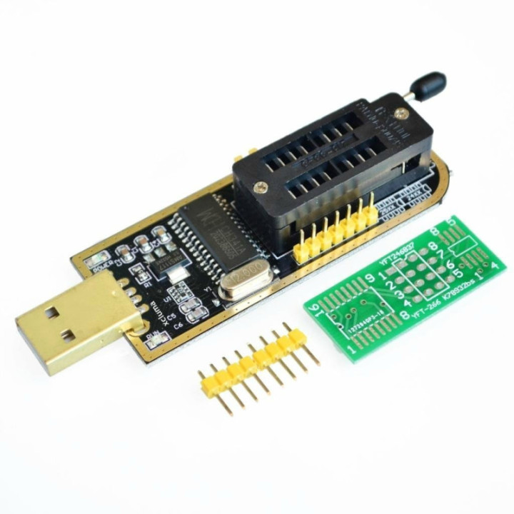 Programador USB CH341 con Base1.8v SPI Flash Sop8 Dip8 W25