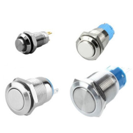 Interruptor Push Button Sin Bloqueo (NO) 8MM 12MM 16MM 19MM 22MM