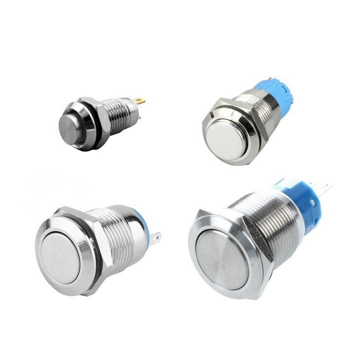 Interruptor Push Button Sin Bloqueo (NO) 8MM 12MM 16MM 19MM 22MM