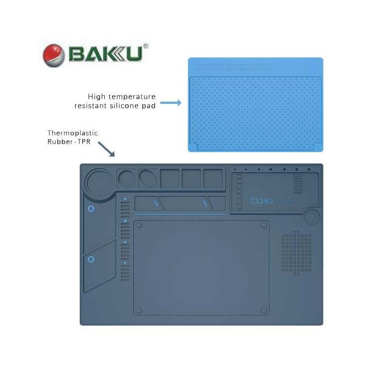 Tapete Antiestatico 45x30cm Baku BA-695