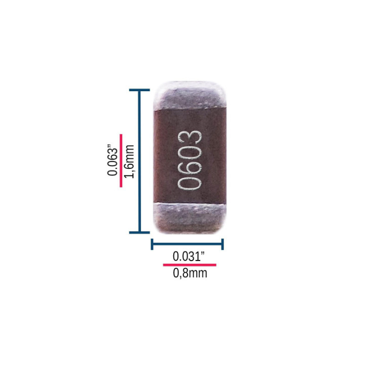 Capacitor Ceramico SMD 0603 25V/50V (2 Unidades)