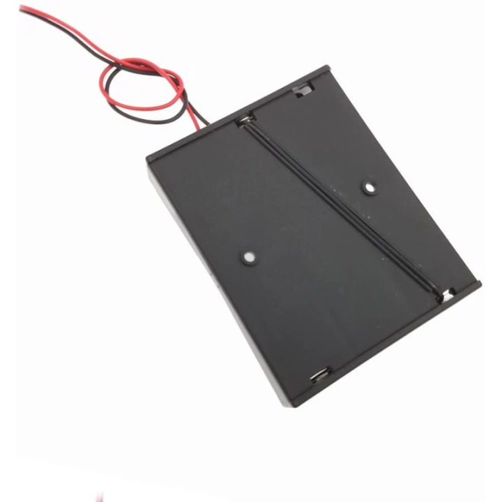 Contenedor de 3 Baterias AA Abierto