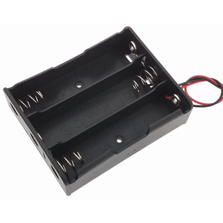 Contenedor de 3 Baterias AA Abierto