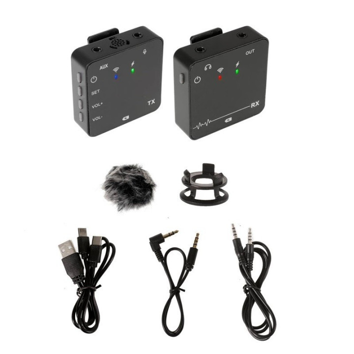 Microfono Inalambrico Lavalier Tx/Rx Tipo USB-C GAW-810