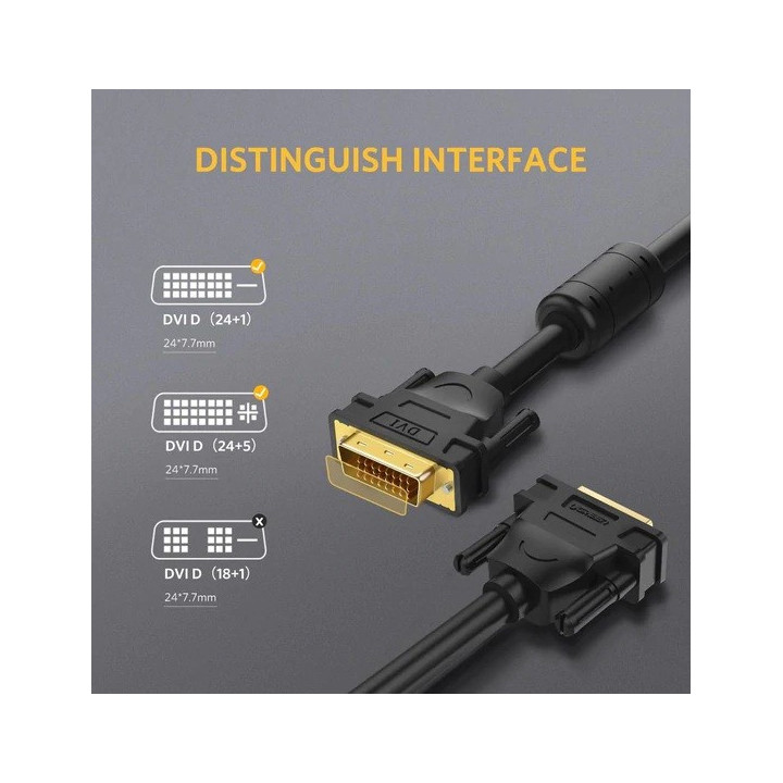 Cable DVI-D 24+1 Pines Macho-Macho 1.5M