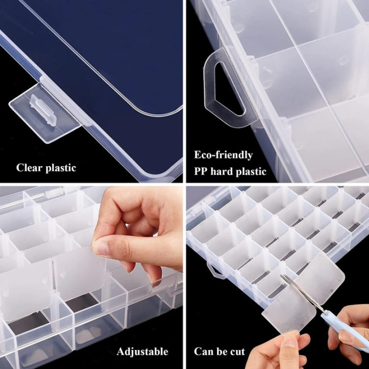 Caja Plastica Organizadora de 36 Espacios
