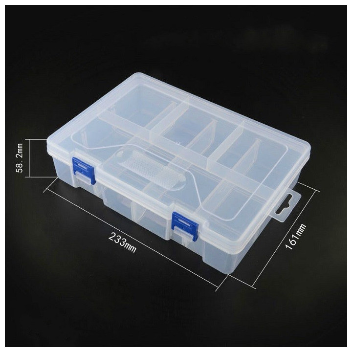 Caja Plastica Organizadora Doble Capa 233x161x58mm
