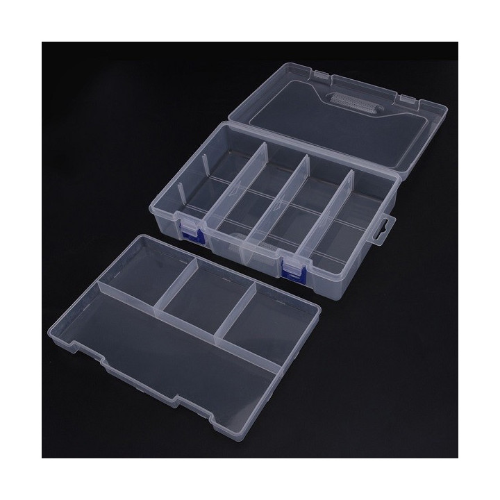 Caja Plastica Organizadora Doble Capa 233x161x58mm