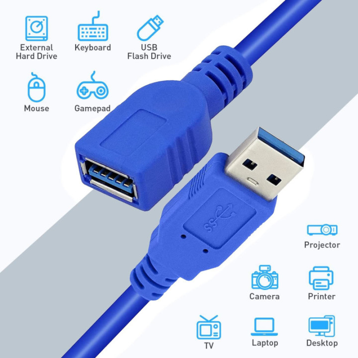 Extension USB 3.0 Hembra-Macho