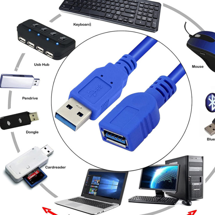 Extension USB 3.0 Hembra-Macho