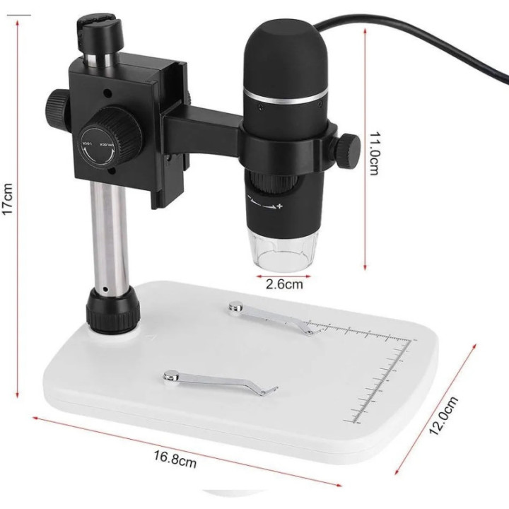Microscopio Digital USB de 5MP 300X (Android, Windows y MAC)
