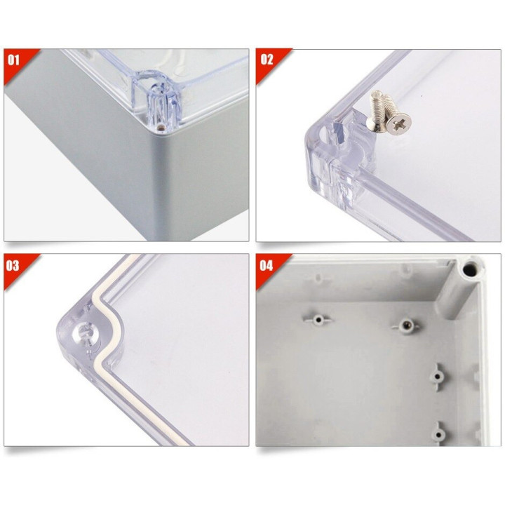 Caja Plastica Impermeable para Electronica 200x120x75mm / 283X100X59MM