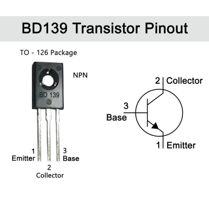 Transistor BD139 80V 1.5A NPN (SOT-32)