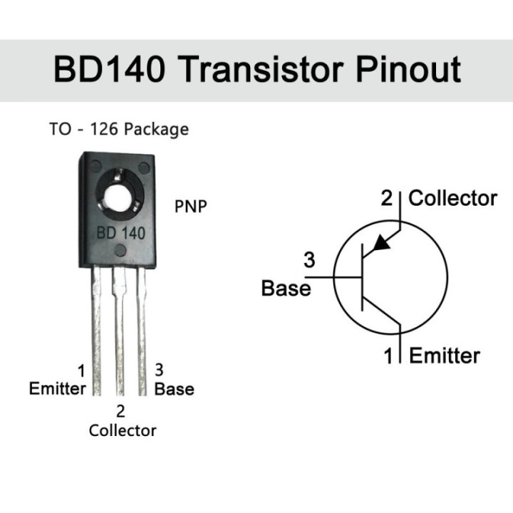 Transistor BD140 80V 1.5A PNP (SOT-32)