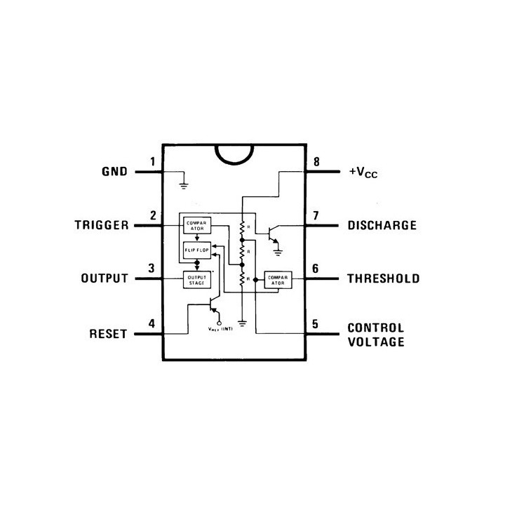 Temporizador NE555 SMD (SOP-8)