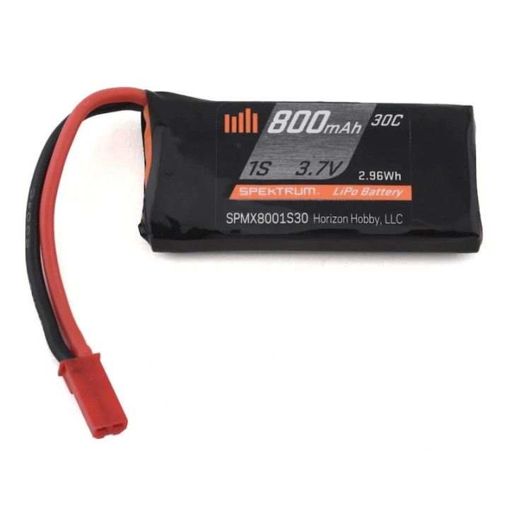 Bateria tipo LiPo recargable 3.7V 800mAh 30C conector JST