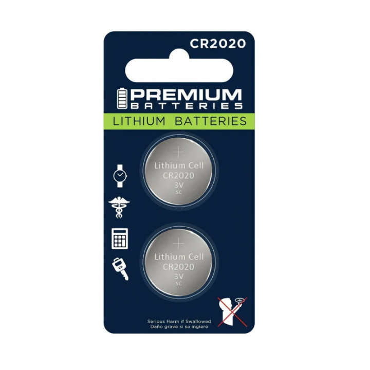 Baterias CR2020 3V (2 Unidades)