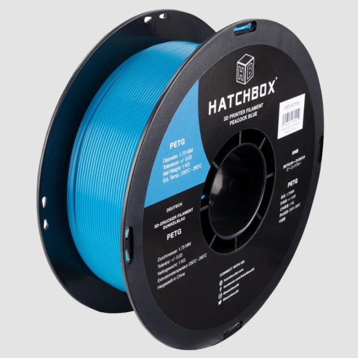 Filamento Flexible PETG Hatchbox 1.75mm 2.2 Lb