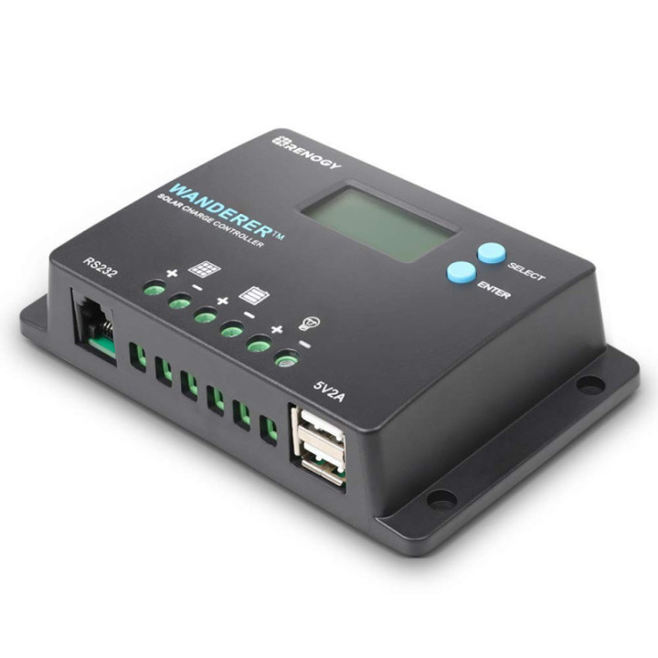 Controlador de Carga Solar 10A 12/24V WANDERER