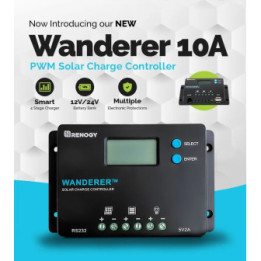 Controlador de Carga Solar 10A 12/24V WANDERER