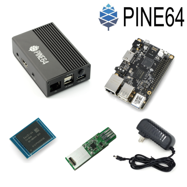 Pine64 ROCK64 con Rockchip RK3328 Cortex A53 Quad-Core 1.2GHz 4GB RAM