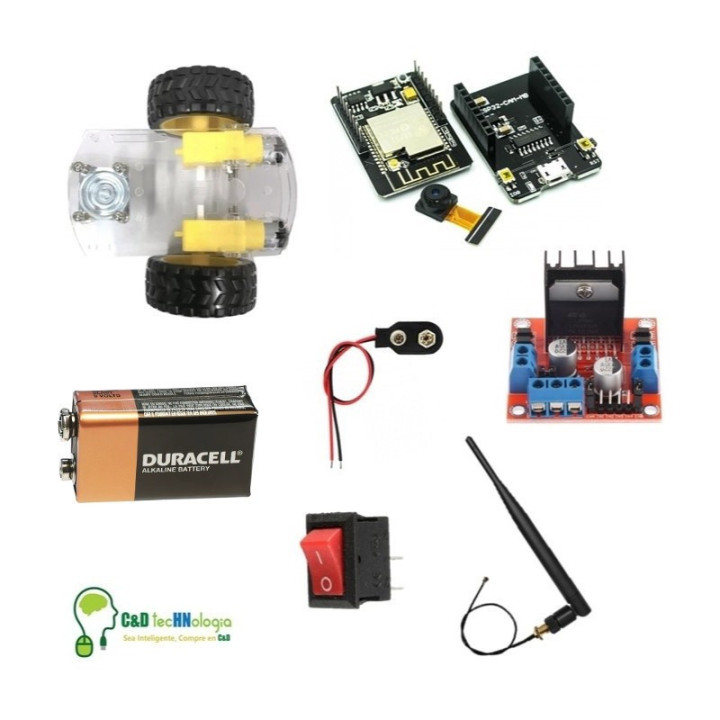 Carrito Robot con Camara ESP-32 WIFI