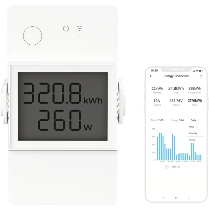 Medidor de Potencia e Interruptor WIFI POW Elite POWR3200D Sonoff
