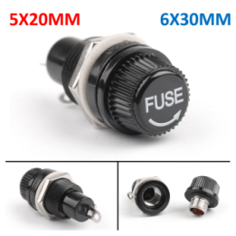 Portafusibles 10A 250VAC