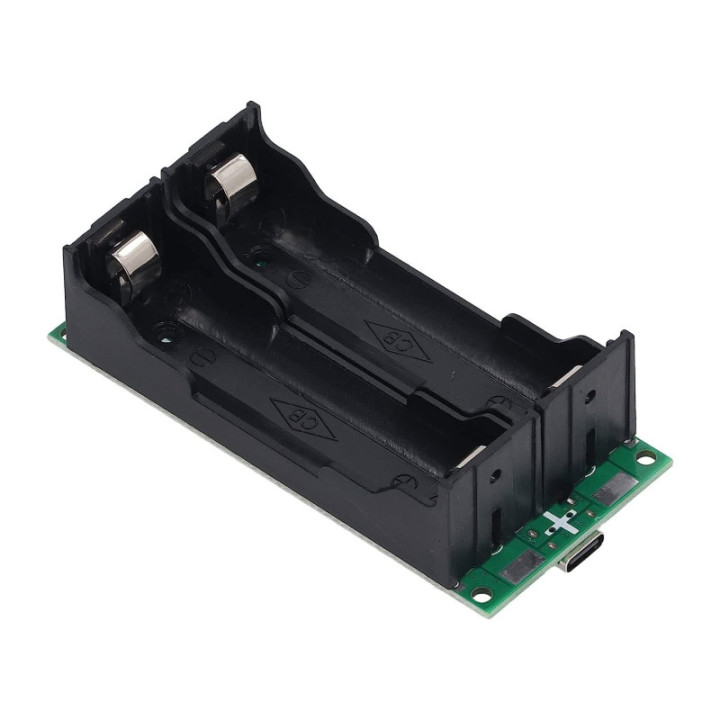 Modulo de Refuerzo de Carga de 2 Baterias de Litio 18650 USB-C 5V/9V/12V 3A para UPS LX-2BUPS