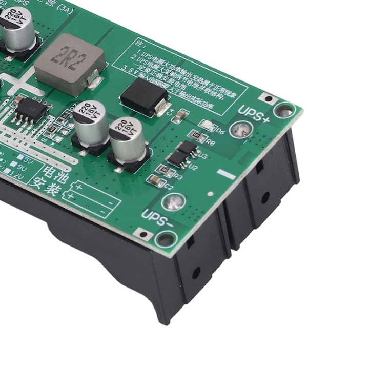 Modulo de Refuerzo de Carga de 2 Baterias de Litio 18650 USB-C 5V/9V/12V 3A para UPS LX-2BUPS