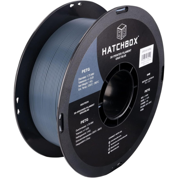 Filamento Flexible PETG Hatchbox 1.75mm 2.2 Lb