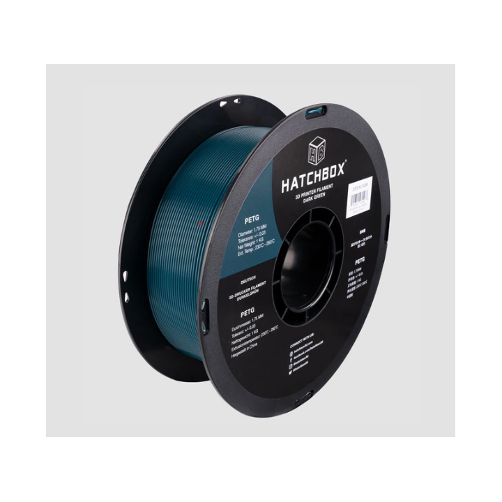 Filamento Flexible PETG Hatchbox 1.75mm 2.2 Lb
