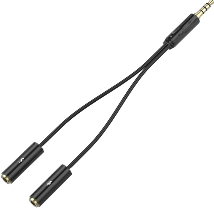 Splitter para 2 micrófonos para celular