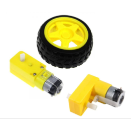 Motorreductor 3-6V y Llanta para Carrito Robot