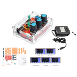 Generador de funciones XR2206 armado con fuente de energia 9V 2A