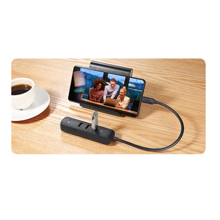 Adaptador HUB de USB-C a USB 3.0 y RJ45 10/100M UGREEN
