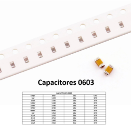 Capacitor Ceramico SMD 0603 25V/50V (2 Unidades)