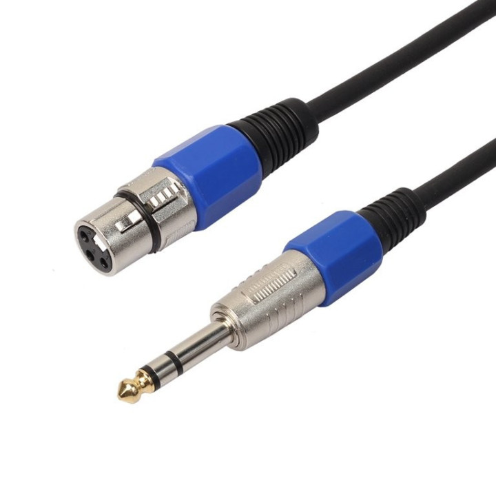 Cable de audio de 1/4'' (6.35mm) a XLR hembra