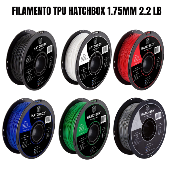 Filamento TPU Hatchbox 1.75mm 2.2 lb