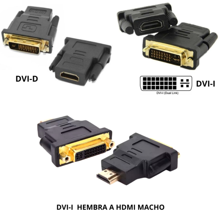 Convertidor de video de DVI-D - DVI-I a HDMI