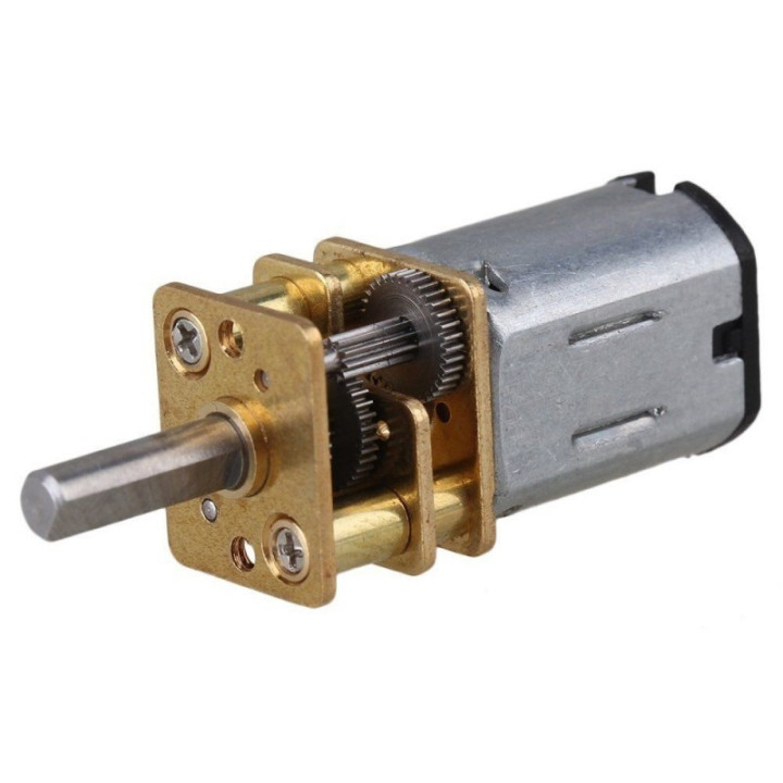 Motor con caja reductora metalica y llanta 6V/12V 100/300RPM