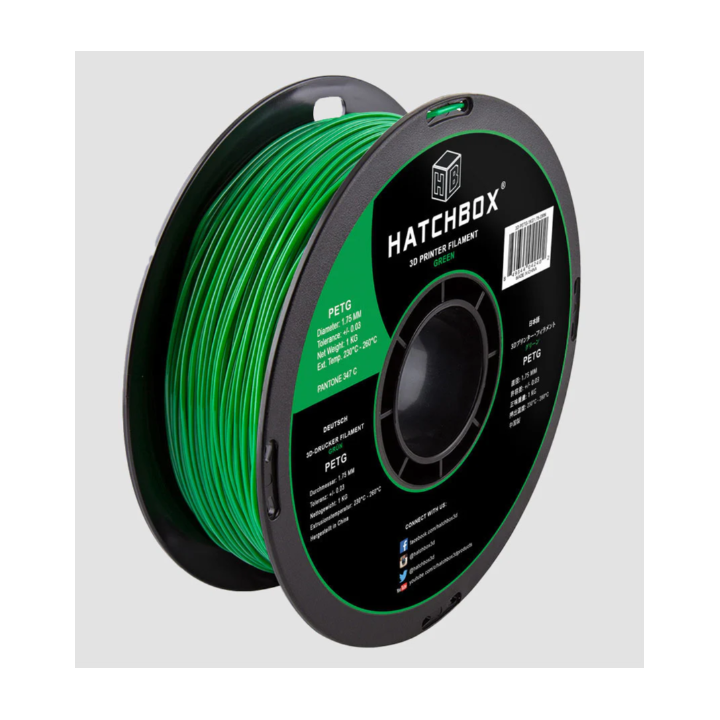 Filamento Flexible PETG Hatchbox 1.75mm 2.2 Lb
