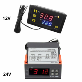 Termostatos Digitales para Control de Temperatura 12V/24V