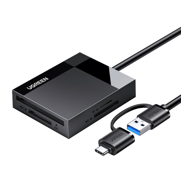 Lector de Memorias CF/MS/TF/SD 4 en 1 USB 3.0 / USB-C ugreen