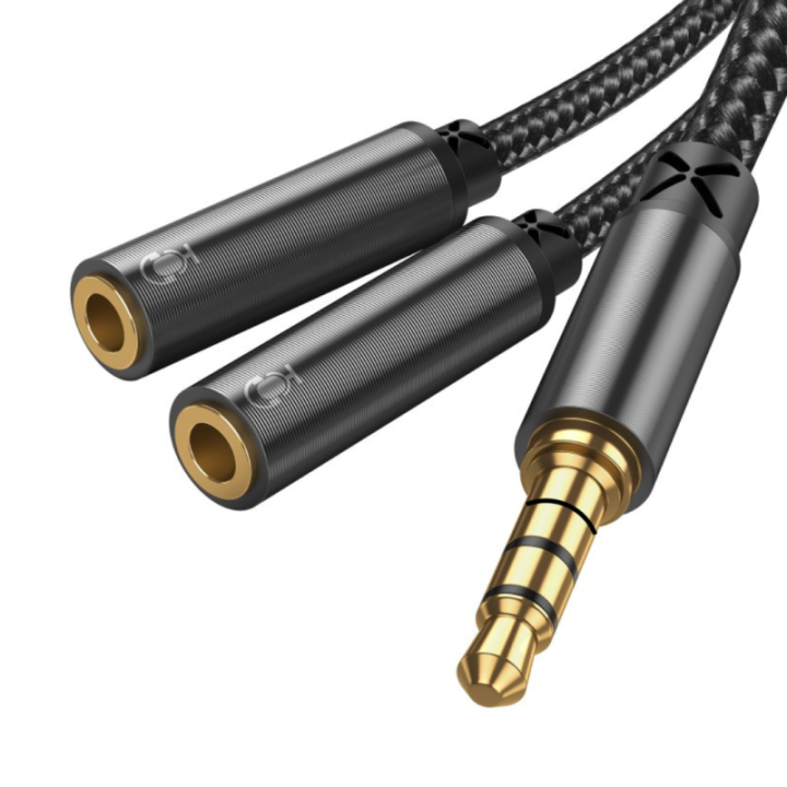 Separador de Audio para 2 Sets de Audifonos