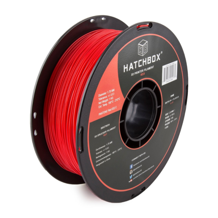 Filamento Flexible PETG Hatchbox 1.75mm 2.2 Lb