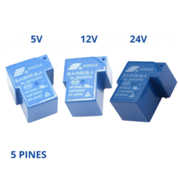 Rele para PCB 5V/12V/24VDC 30A