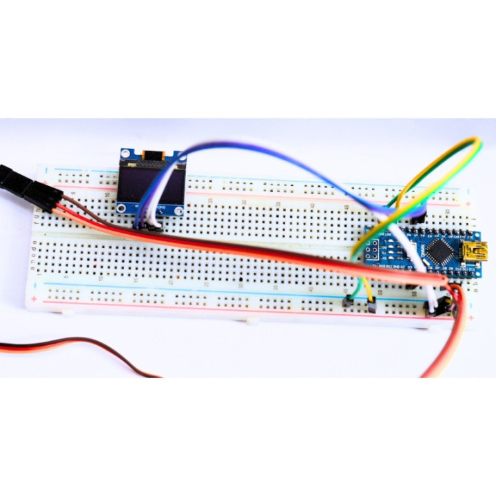Proyecto Educativo Radar Ultrasonico con Monitor OLED 0.96" (DIY)
