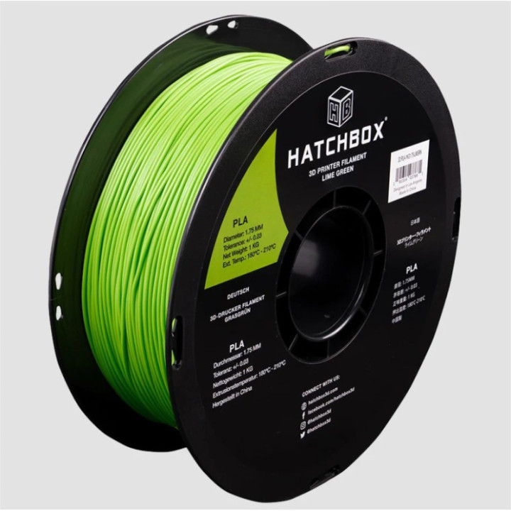 Filamento PLA Hatchbox 1.75mm 2.2 lb